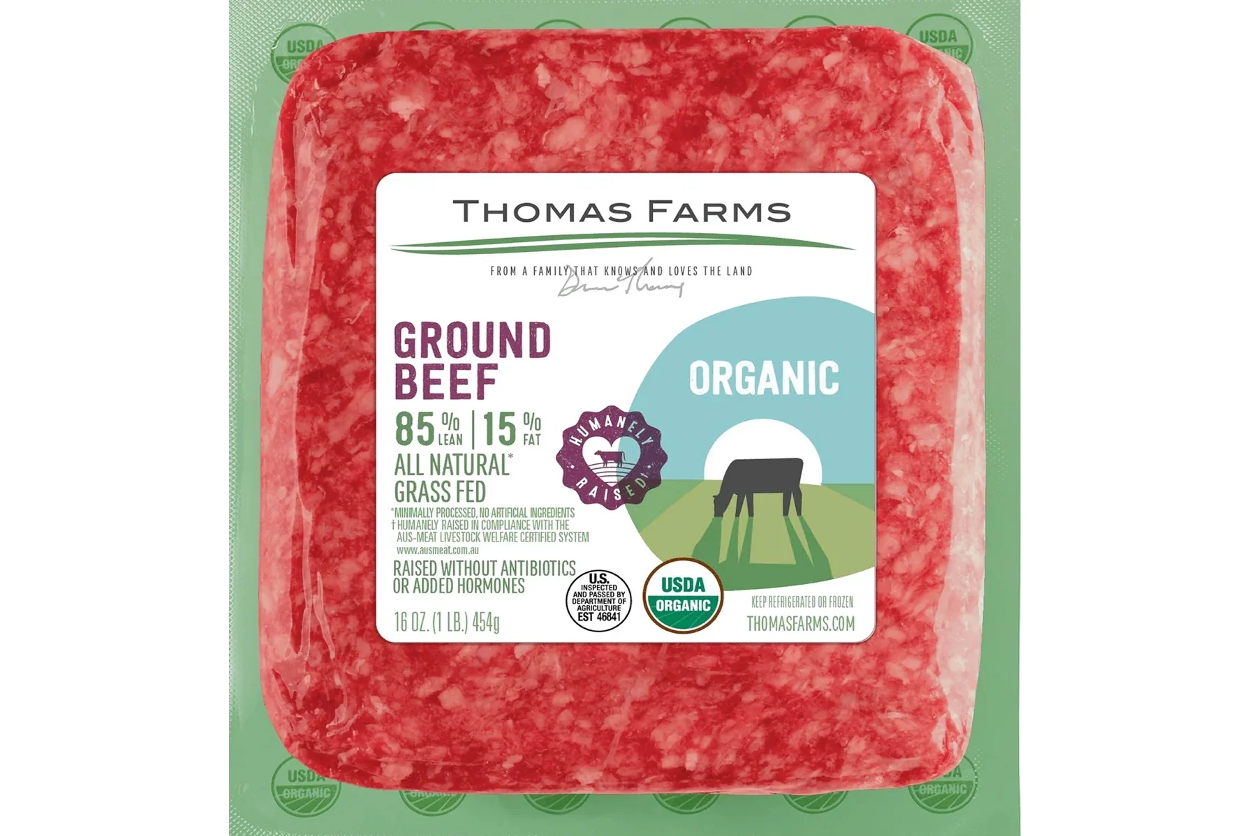 100% Grass-Fed Organic Ground Beef - Image 2